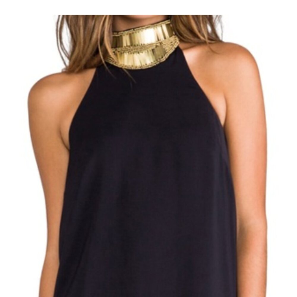 Keepsake gold collar mini dress Size XS